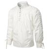 Fashion Classic Shirt Medieval Pirate Shirt Men Bandage Long Sleeve Gothic Warrior Shirt
