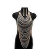 Mode Damen Legierung Körperkette Langes Halsband Choker Punk Sexy Statement Schmuck