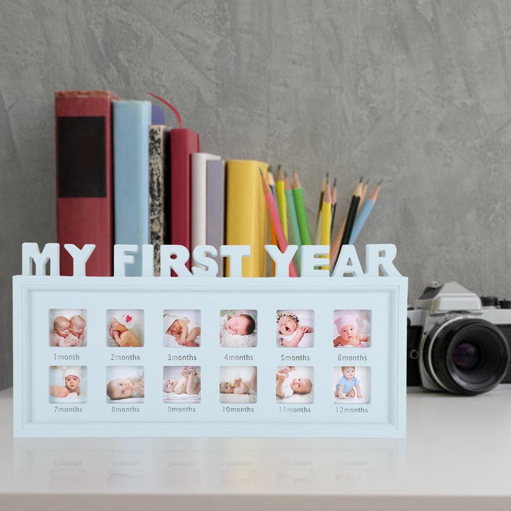 Photo Frame NewBorn Baby Picture Souvenir My First Year Memory Special Gift for Room Wall