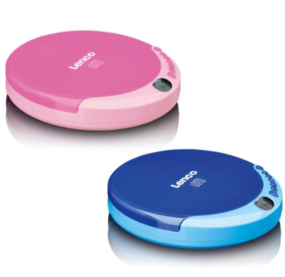 LENCO CD-011PK - Lettore CD Portatile, Discman - Rosa, Lenco