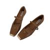 2025 Spring New Square Head Single Shoes with Temperament Retro Evening Shoes High Sense Small Fragrant Mary Jane Shoes