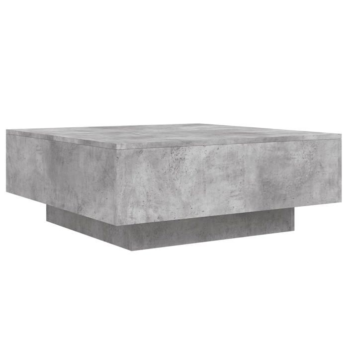 VidaXL Coffee Table Concrete Grey 80x80x31 Cm Engineered Wood 836584