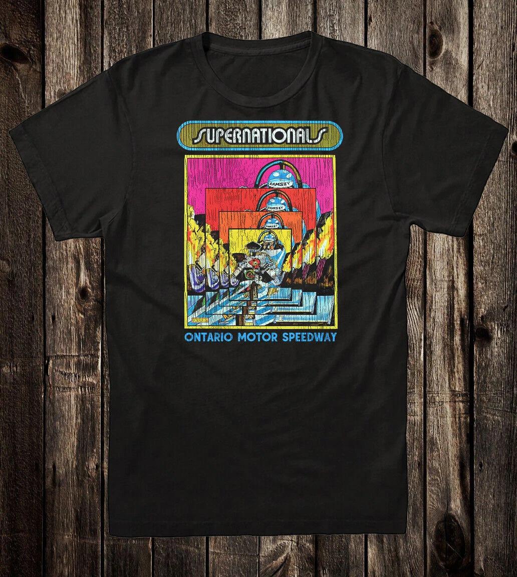 Retro Hot Rod Tee T Shirt Drag Race Racing Supernationals Ontario Motor Speedway 2XL