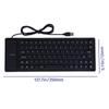 Tastatură flexibilă din silicon moale cu 85 de taste Tastatură rulanta USB pentru desktop, rezistentă la praf, pentru computer