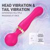 Large Size Powerful Dual Motor Silicone Dildo Vibrator Wand G-Spot Massager Clitoris Stimulator for Couples Sex Toys for Adults