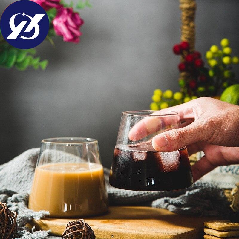 Mountain Design Heat Resistant Wine Glass Breakfast Water Cup Tea Juice Milk Mug Drinkware 300ML