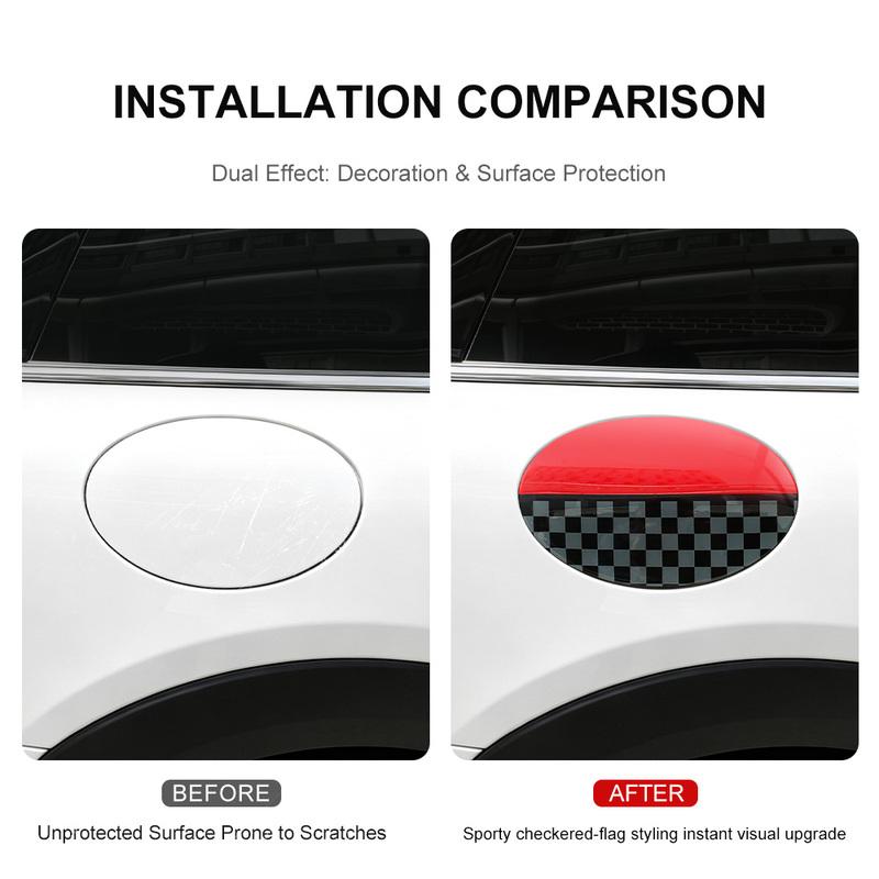 ABS Car Fuel Tank Cover Decoration Sticker Shell for MINI Clubman F54 2016- Fuel Version Auto-Styling Exterior Accessories