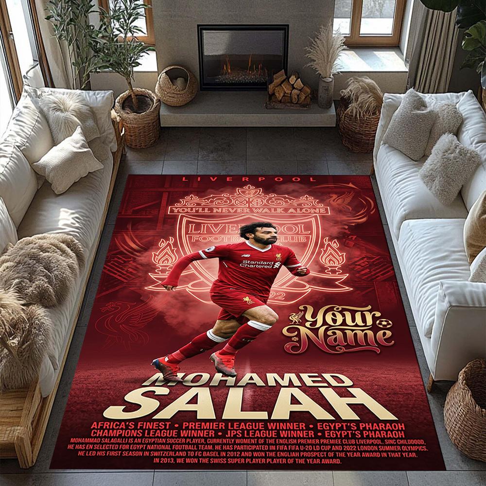 Liverpool Fc Customize Text Floor Mat Suitable For Balcony Dormitory Bedrooms Hallway Antislip Rug Decorate Offices Gift For Festivals