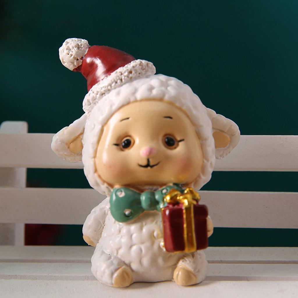 Desktop Resin Christmas Miniature Portable Movement Wonderful Table Top Decor Suitable for School Shop