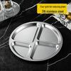 ZISIZ 316 Stainless Steel Divided Meal Plate