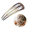 6pcs Unique Shape French Hair Clip with 3 Internal Teeth Designs For Women’s Vintage Hairstyles And Daily Fashion Needs