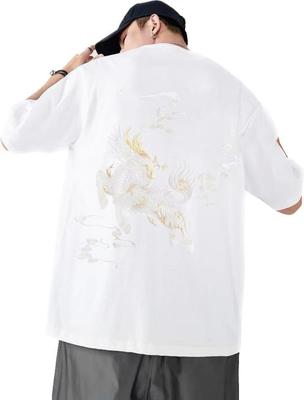 Summer with Japanese Short Giraffe Slim Round Plus FUN501 Men's T-Shirt Pattern, Sleeve, Embroidery, Fit, Neck, Sizes,