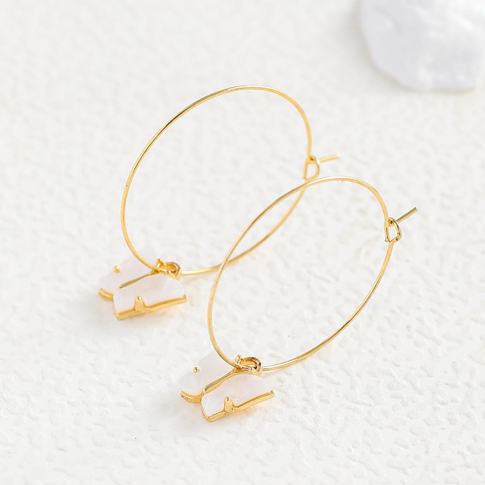 Unique Stylish And Butterfly Earrings Womens Geometric Jewelry Alloy