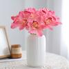 Yousheng 6Pcs Simulated Cymbidium Bouquet Real Touch Artificial Flowers No Withering Fading Vibrant Color Fake Flower