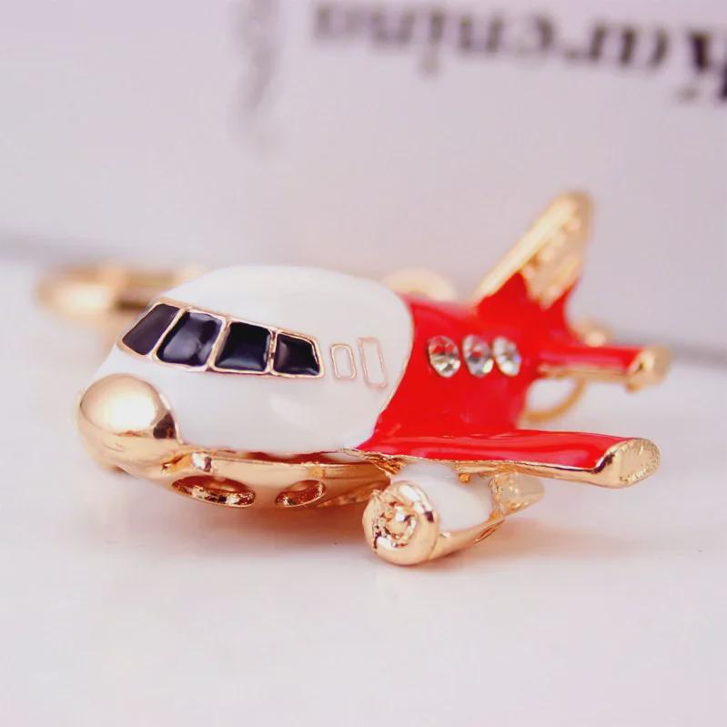 CoolXi Men's Metal Airplane Helicopter Pendant Keychain - Ideal Small Gift