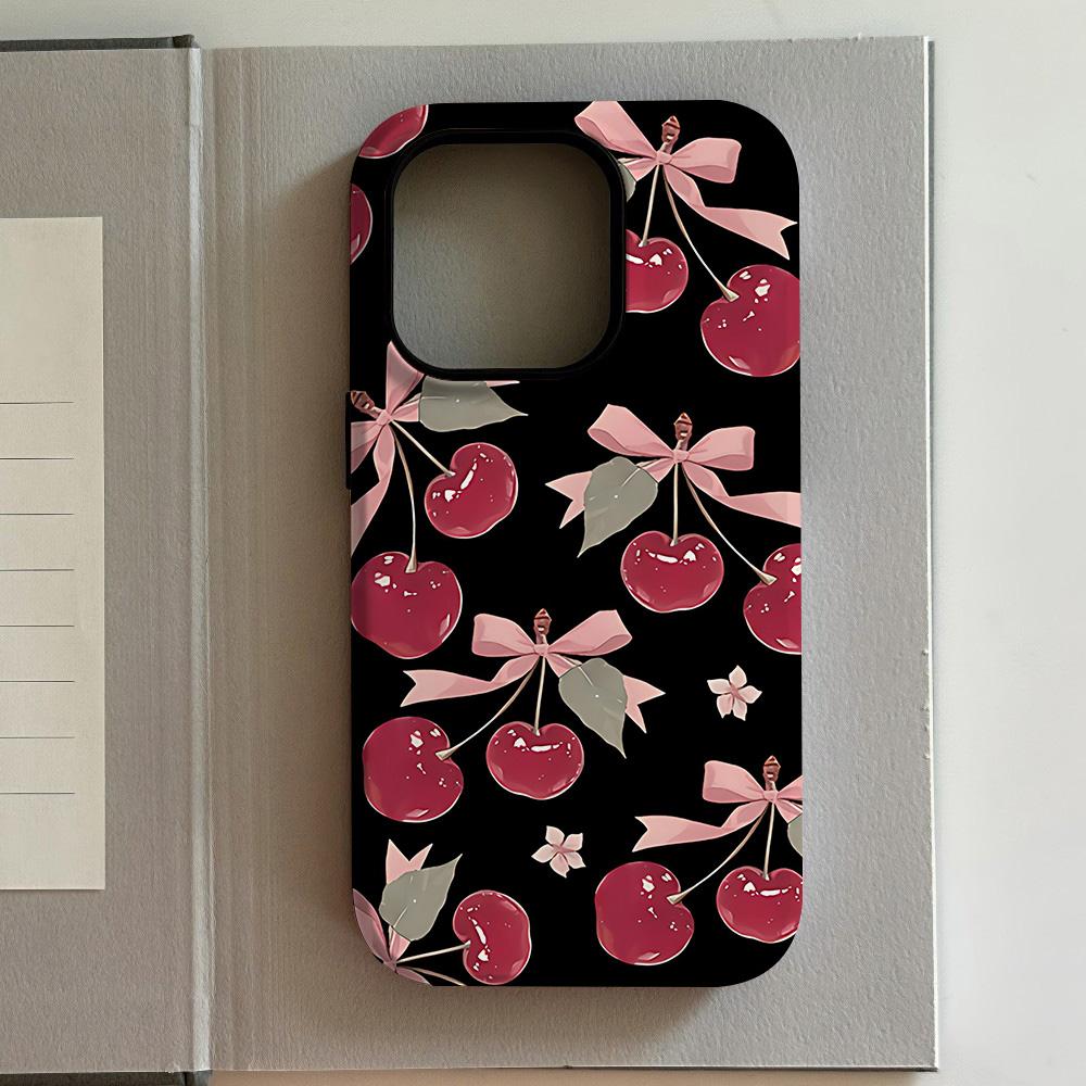 Luxury Red Crayfish Phone Case for iPhone 17 16 15 14 13 12 11 X XS XR XSMAX 7 8 Air Pro Max Plus Luxury Double-layer Back Cover