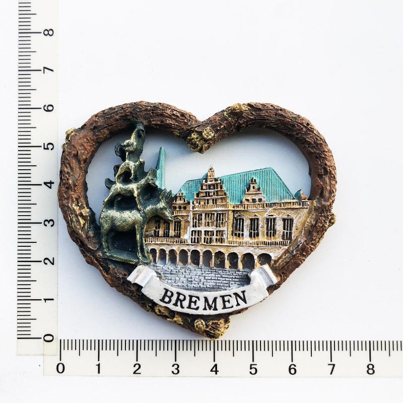 Germany 3D Fridge Magnets Tourism Souvenir Resin Refrigerator Magnets Sticker Collection Handicraft Gift Decoration Articles