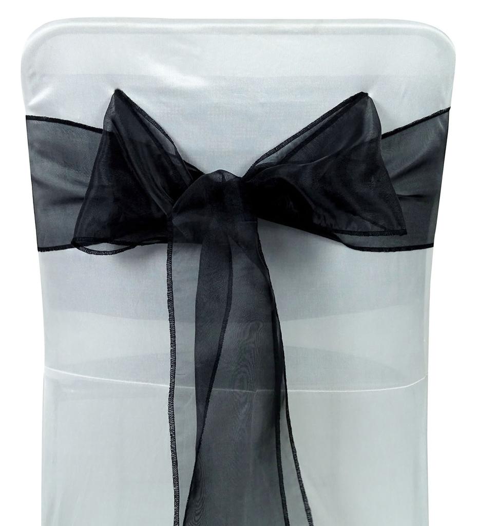 Darling Souvenir Pack Of 25 Satin Chair Sashes Bow Sash For Wedding & Events Supplies Party Decoration Chair Cover Sash - Colors