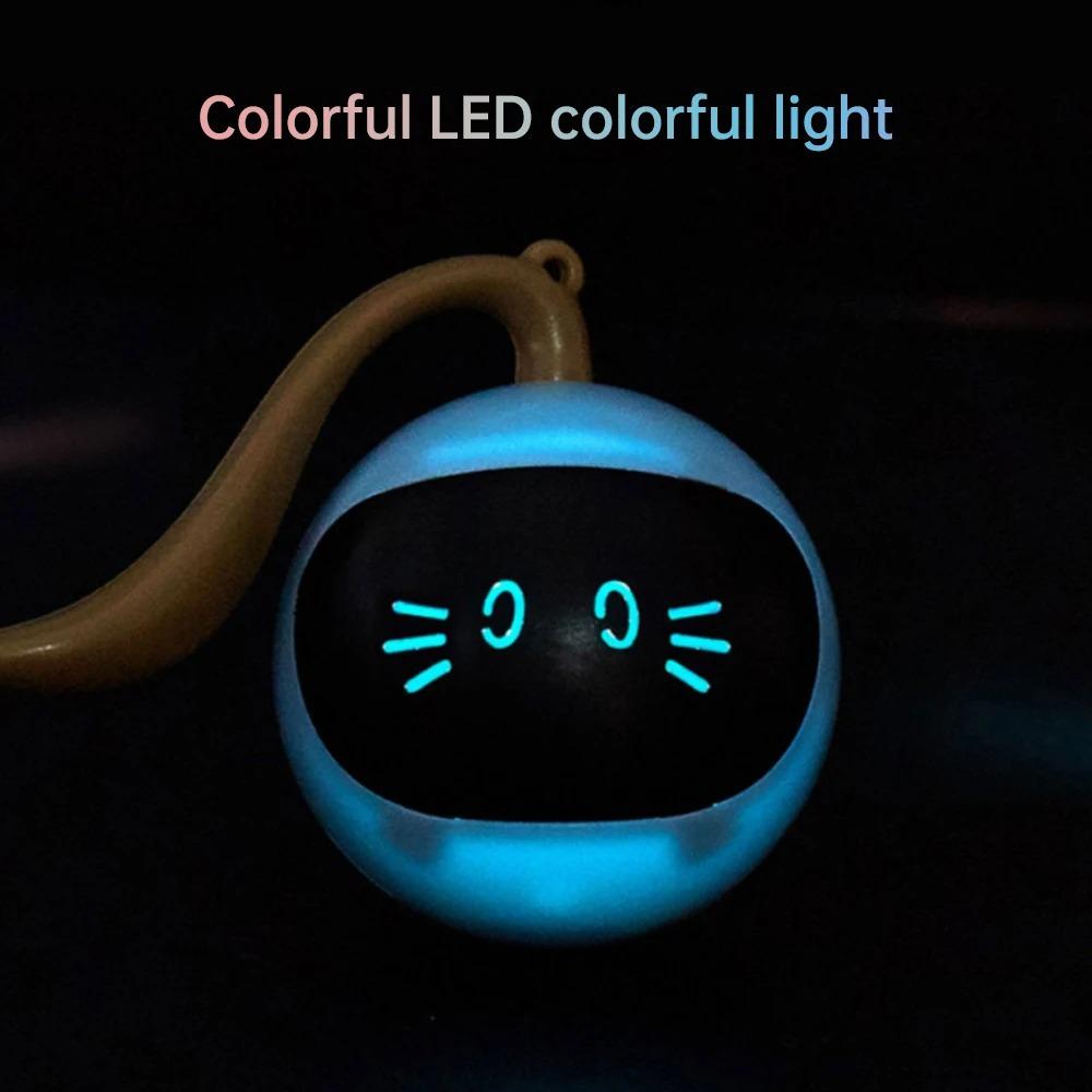 Automatic Interactive Cat Ball Toy-usb Rechargeable Self-rotating Exercise Toy With Smart Modes For Indoor Cats Dogs