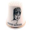 [Q7470] - Δαχτυλήθρα 'Ναπολέων' μαύρο λευκό (Μαρί-Λουίζ) - 27x23 mm