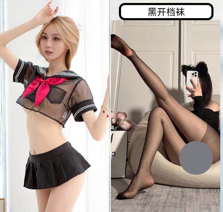 Sex Underwear Sexy Student Uniform Sailor Clothing Short Skirt Transparent Suit Seduction Cute College Style Fun