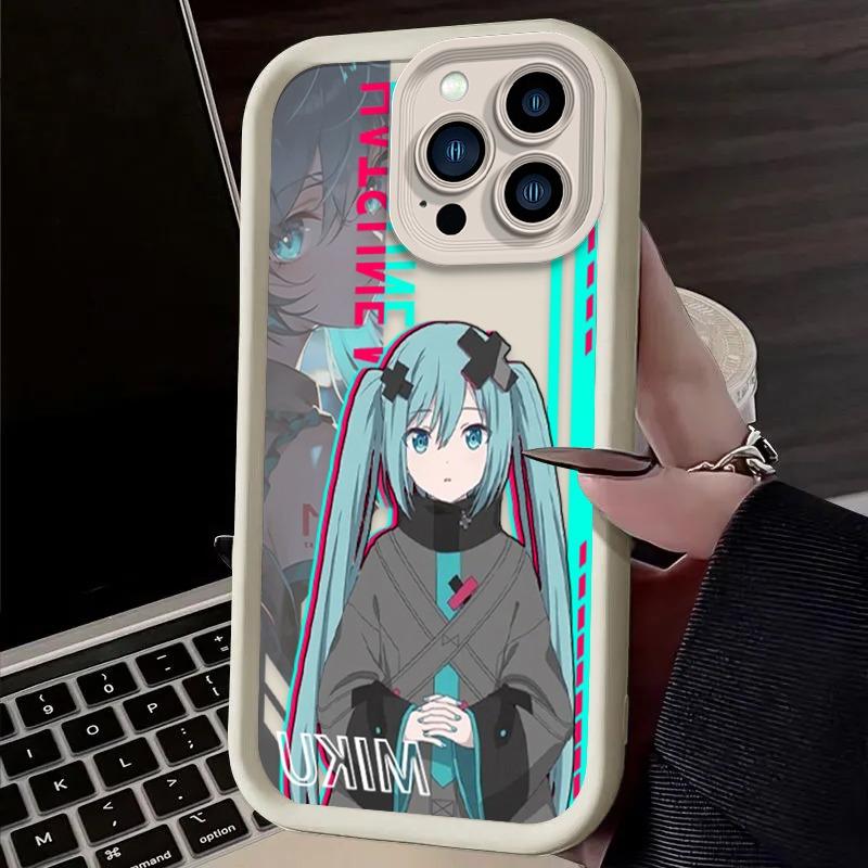 H-Hatsunes Kawaii Love Heart M-Miku Phone Case For iPhone 17 Air 16 16E 15 14 13 12 11 Pro Max X XS X S Max XR SE 2020 SE4 7 8