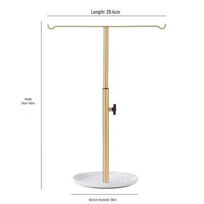 Nastavitelný kovový stojan na vystavení šperků