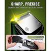 Vacuum Beard Trimmer, Rechargeable Mustache Trimmer with Adjustable Length Comb (1-20MM), IPX6 Waterproof Trimmer