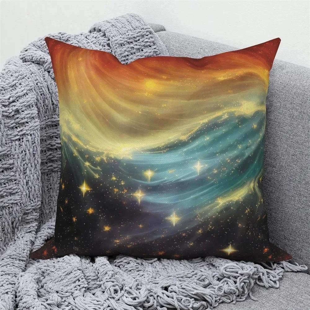 Sunset Scenery Living Room Sofa Bed Cushion Cover Home Decoration Pillow Case Sky Pillow Case