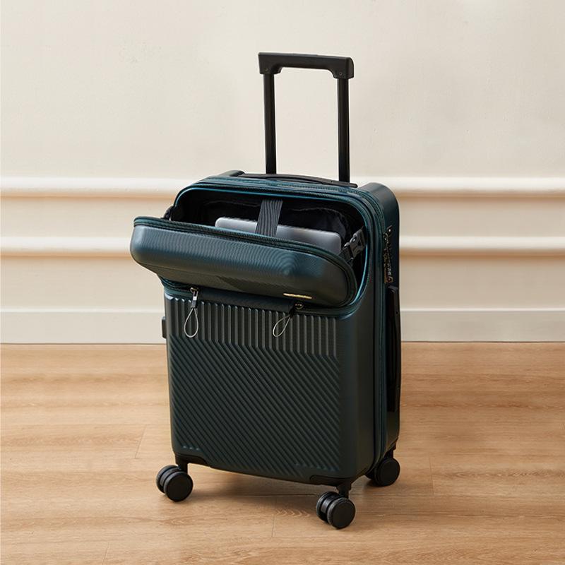 Ping Si 20-Inch Multifunctional Carry-On Suitcase for Women, Men, and Students