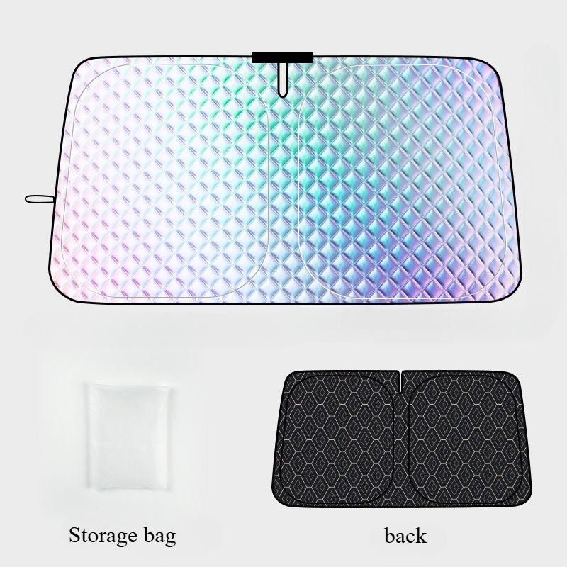 Niversal Foldable Windshield Sunshade - Heat Reflective Car Window Cover for Sun Protection, Fits Most Vehicles