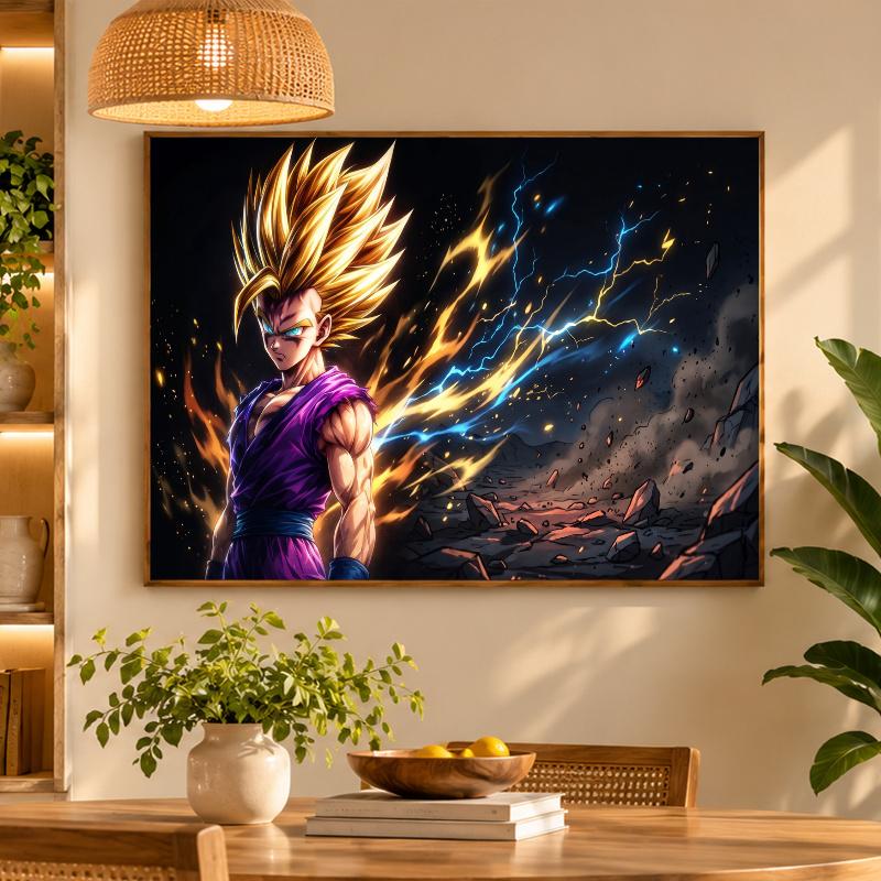 5D Diamond Painting Dragon Ball Gohan DIY Full Drill Diamond Art Kit Home Decoration