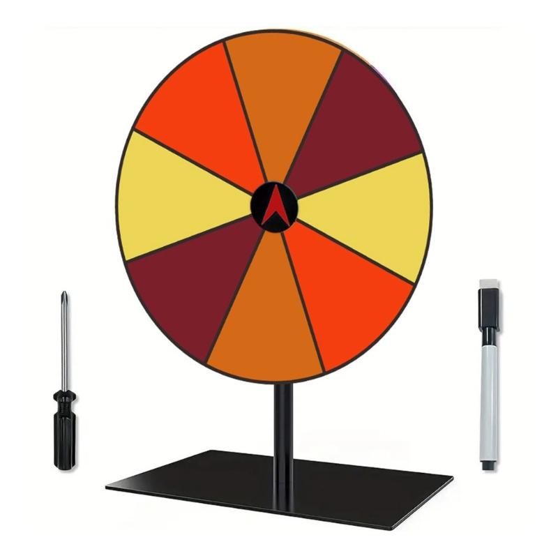 

Desktop Prize Turn Plate Wheel Prize Game Turn Plate Lucky Draws Rotating wheels for Party Gatherings Carnivals Tradeshow