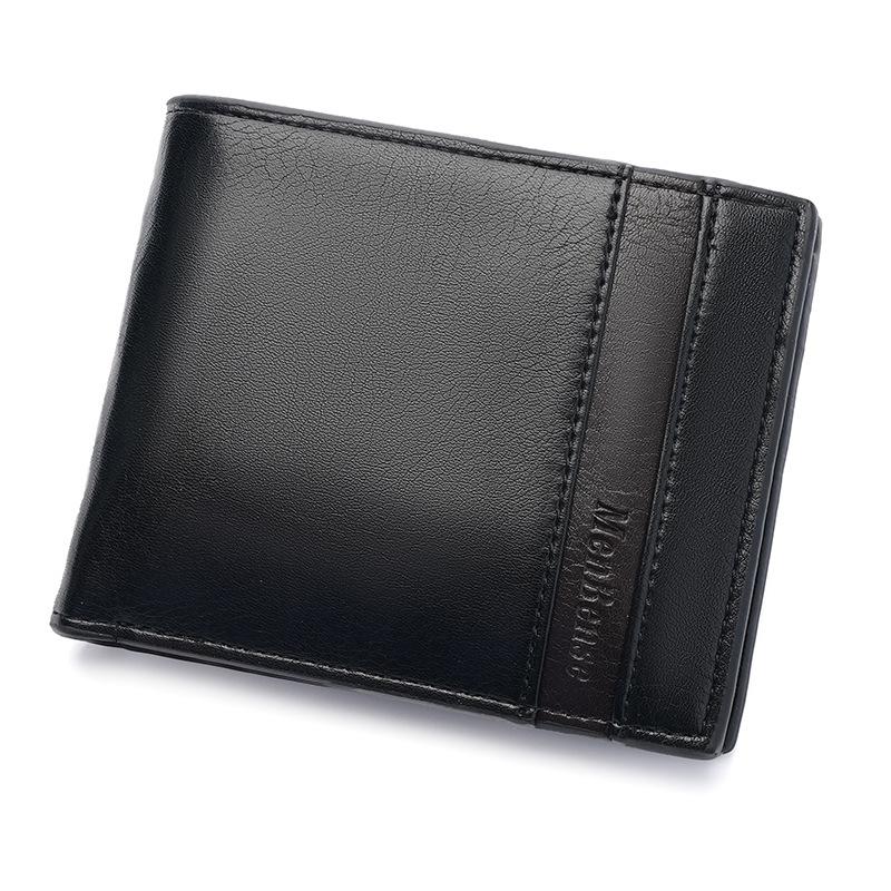 New Men'S Practical Wallet Men'S Short Wallet Youth Wallet Large Capacity Durable Wallet