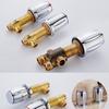 BAKALA Brass Chrome Bathtub Hot and Cold Water Control Valve Faucet Bath Shower Mixer Bathtub 3 Piece Set Switch Valve