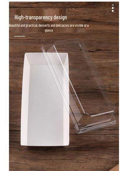 Rousong Xiaobei Pastry Box: Oil-Proof Takeout Container for Desserts, Snow Mei Niang, Puffs, and Cake Rolls.