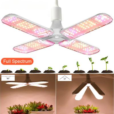Full Spectrum SMD2835 Bulb Grow Light E27 Foldable Phyto Lamp for Indoor Plants Bloom Flowering Grow Lamp Garden