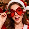 New Christmas limited sunglasses, cat eye large frame round frame YK Christmas personalized sunglasses