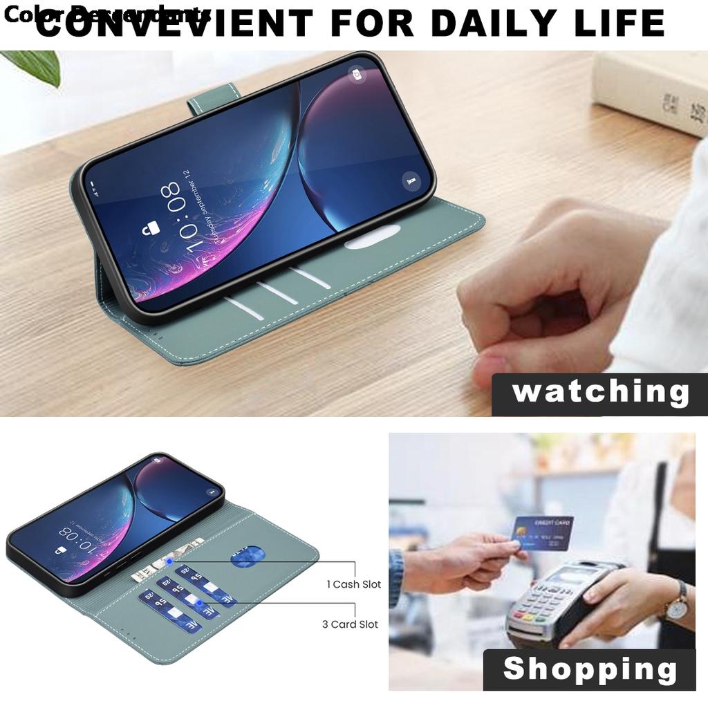 Flip Wallet Leather Cards Solt Book Case For iPhone 16 Pro Max 15 Plus 14 13 12 11 16E Embossed Lines Bag Business Phone Cover