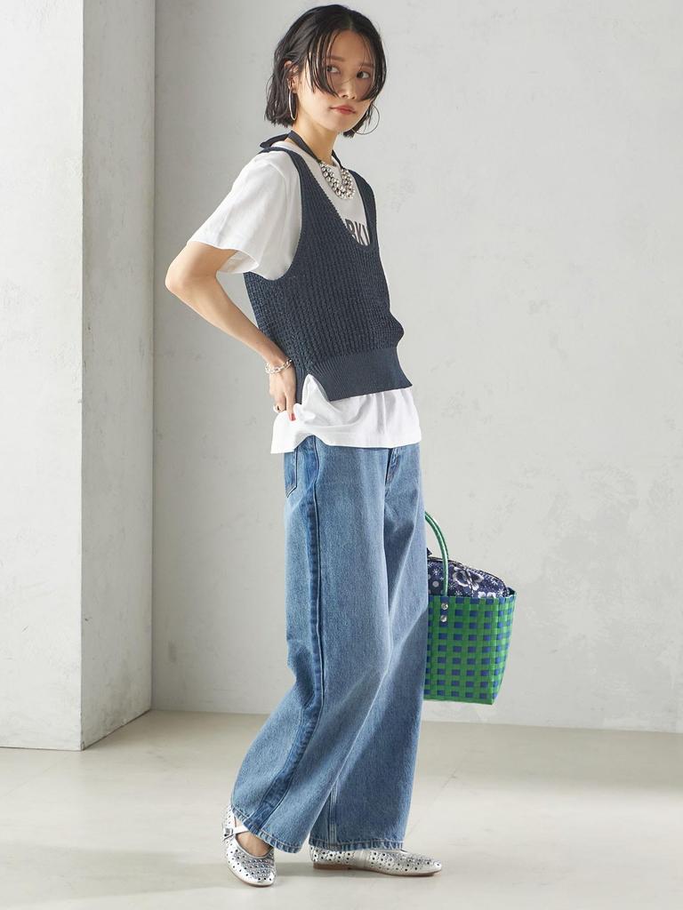 SHIPS for Women Knit Paper Polyester Sleeveless One Size 2-Way Pullover, 316610256, Navy,