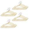 Aimedia Light Shoulder Width Unisex Non-Slip Hangers, 40-Pack, Slim, Non-Slip Coating, Space-Saving, Steel, Beige, 41cm,