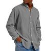 Men Up Casual T Shirt Long Sleeve Loose Fit Tops Fall Fashion Regular Fit Cardigan Tops