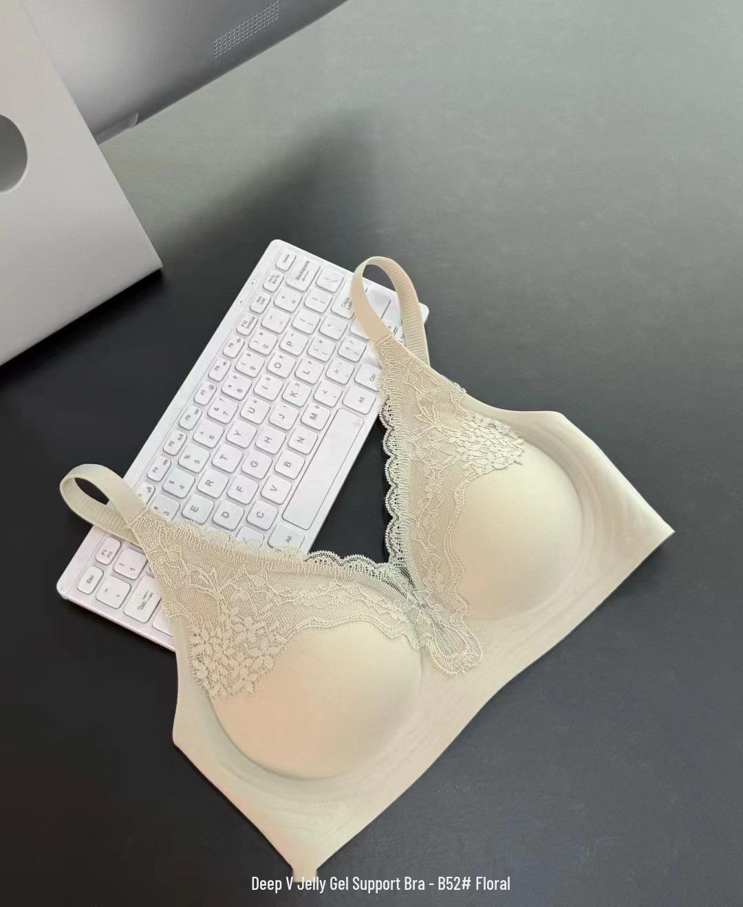 

Elegant Lace Bow Underwire Bra - French Style 2XL=40/90ABC