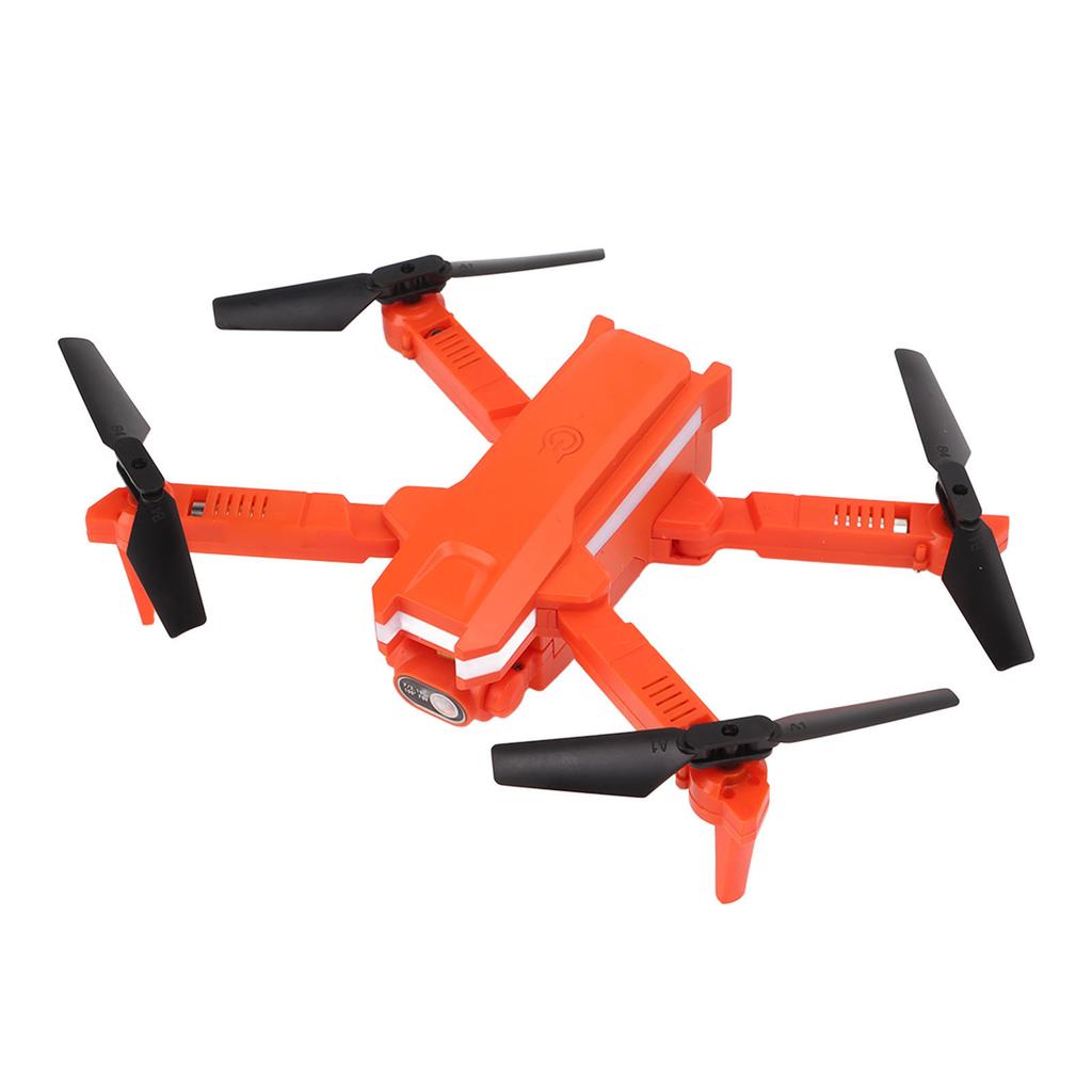 Foldable Drone Plastic 4K Fixed Height Remote Control Aerial Photography Quadcopter with Double Camera Orange
