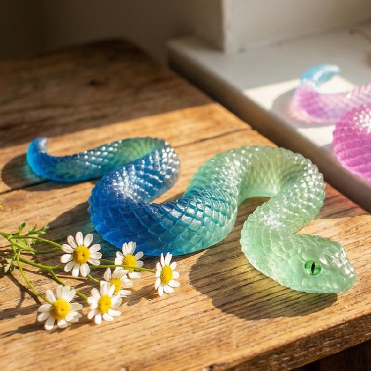 Realistic Snake Shaped Silicone Mold Realistic Snake Jewelry Mold For Creative Jewelry And Display Crafts