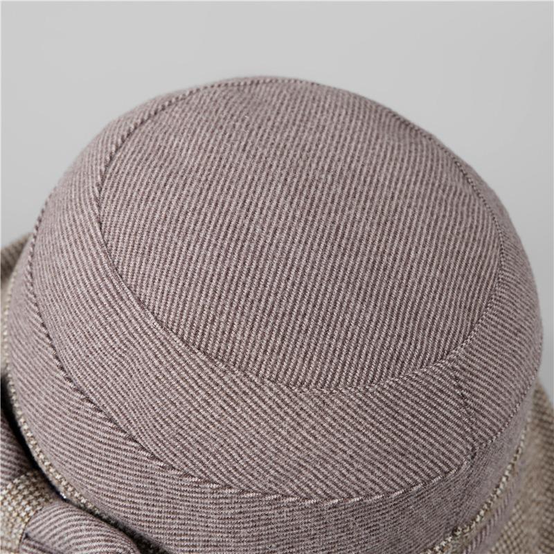 Hat Female Autumn Winter Bucket Hat Padded Cotton Warm Cotton Hat Cold Cloth Hat
