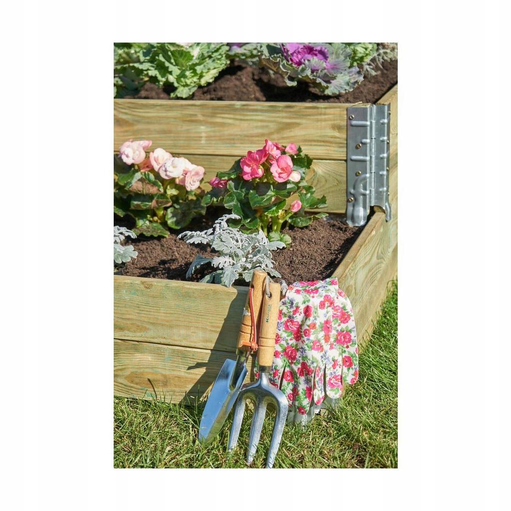 Wooden raised vegetable bed 80x80x20