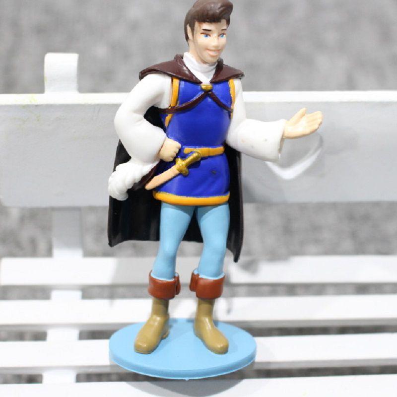 Bezauberndes Schneewittchen und die sieben Zwerge – Böse Königin, Prinz, Hexe – 8-teiliges PVC-Figuren-Set