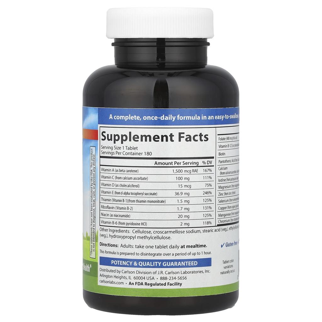 Mini Multi, Vitamins & Minerals, No Iron, 180 Tablets