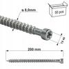 Full thread construction screws, cylindrical head WKFC-08200 (50)